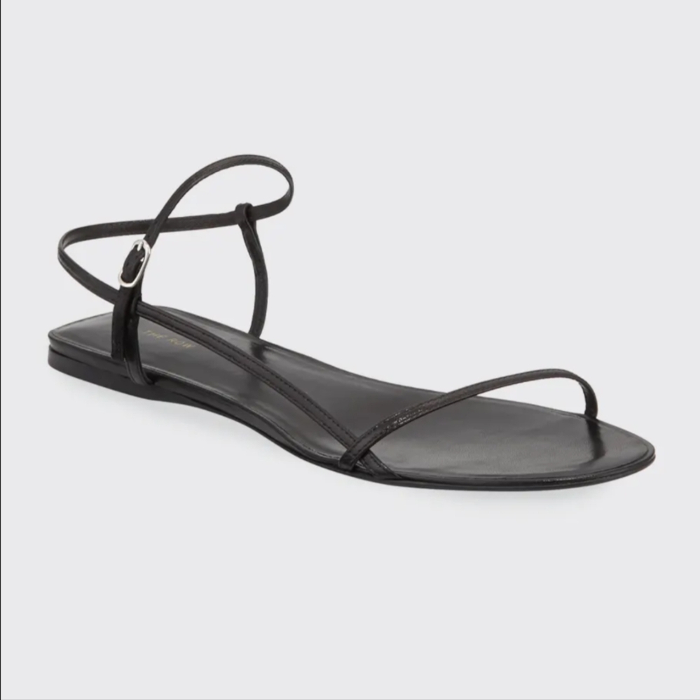 IN SEARCH OF THE ROW Bare Flat Sandals In Black (NOT FOR SALE! ISO!)